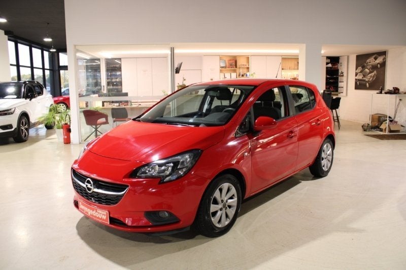 Opel Corsa 1.2i avec chaîne, 1 propriétaire, clima, garantie, Rouge, Achat, Euro 6, Entreprise