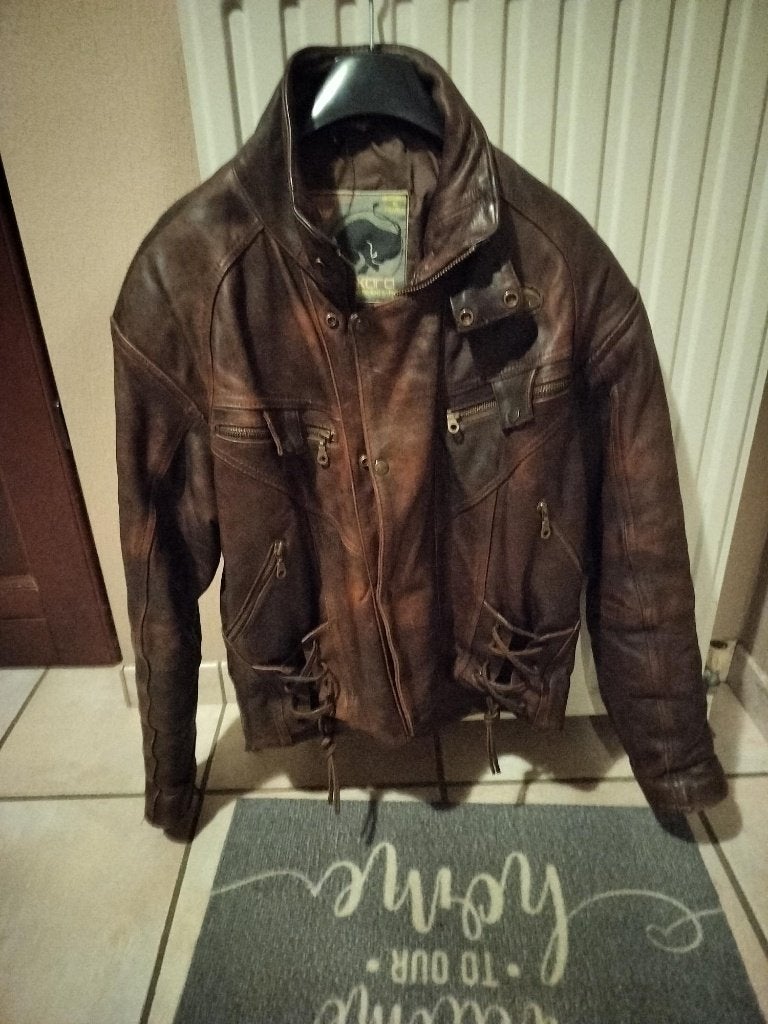 leren moto jas, Ophalen, Tweedehands, Jas | leer