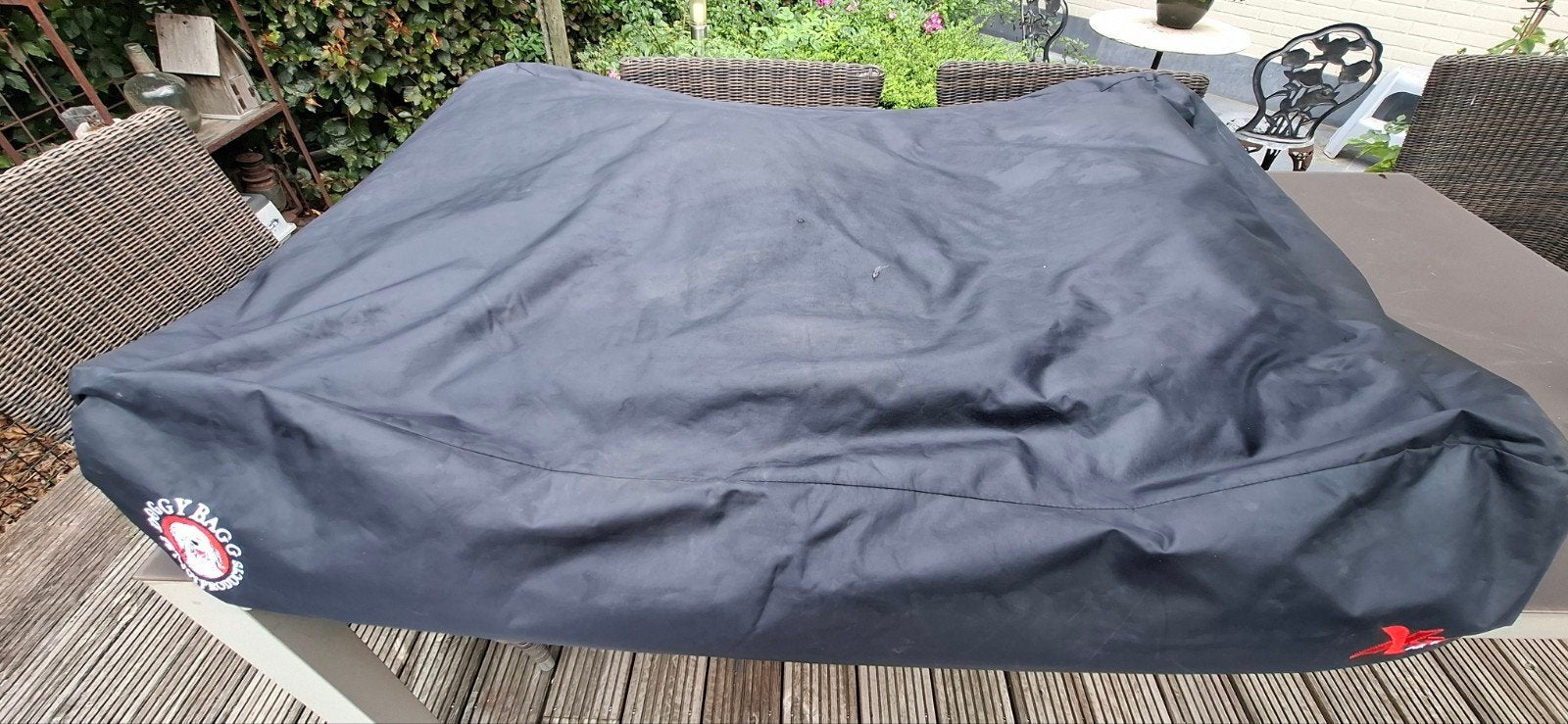 hondenkussen zwart afm 80x110, Ophalen, Gebruikt, Polyester