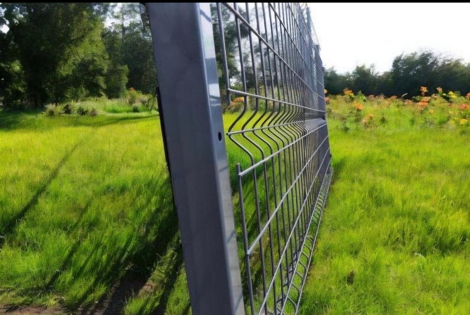 Promo! 20m draadpanelen 193cm hoog antraciet + palen, Ophalen