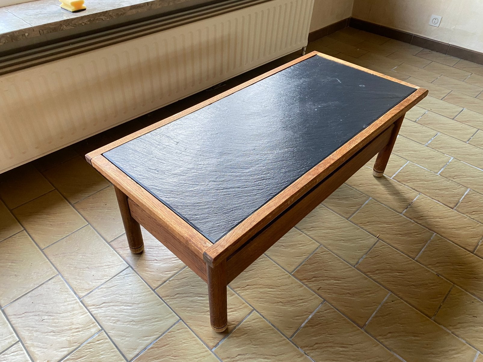 salontafel, Ophalen, Gebruikt, 100 tot 150 cm, Eikenhout