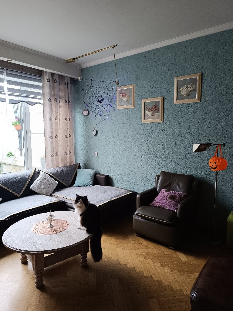 Grote ronde salontafel, Huis en Inrichting, Ophalen, Overige houtsoorten