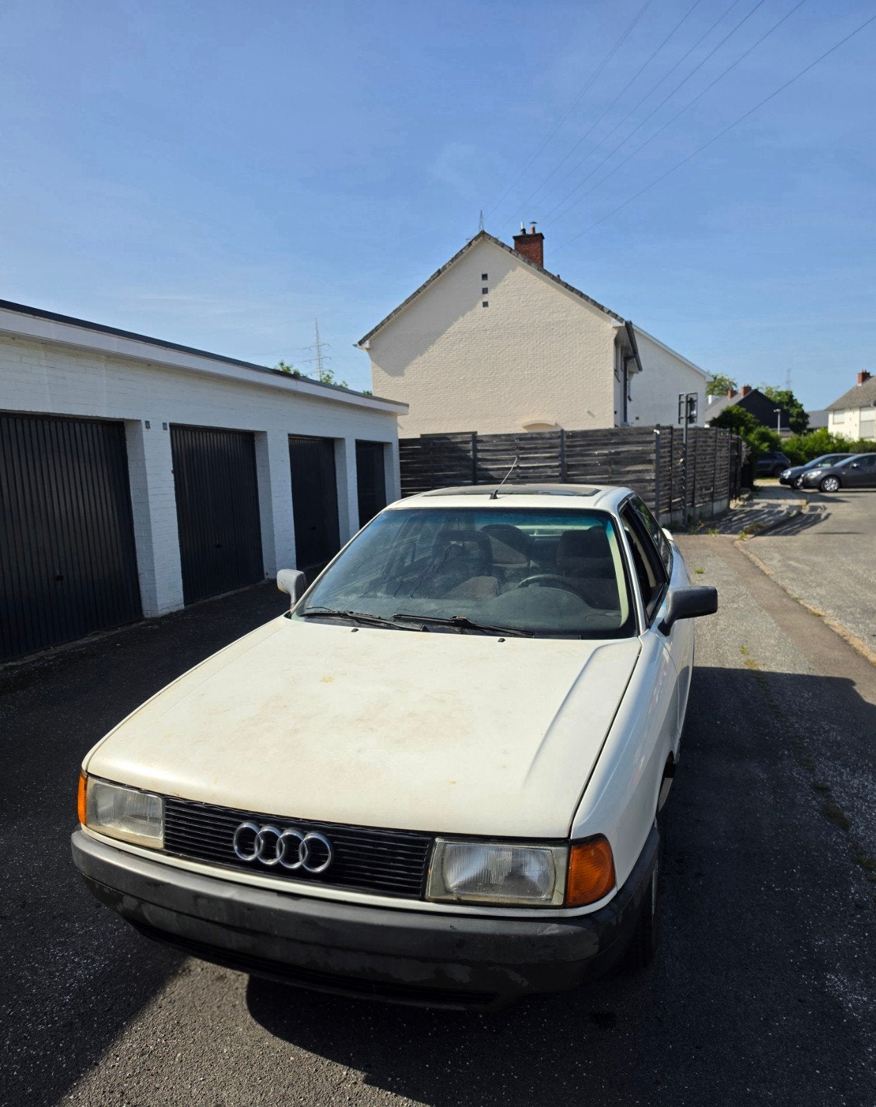 Audi 80 1.6 turbo diesel zonder papieren start en rijd, Auto's, 1600 cc, Particulier, Te koop, Handgeschakeld