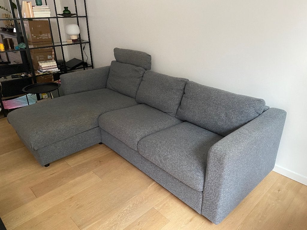 Ikea Vimle 3-zit zetel - grijs, Ophalen, 250 tot 300 cm, Gebruikt, Driepersoons
