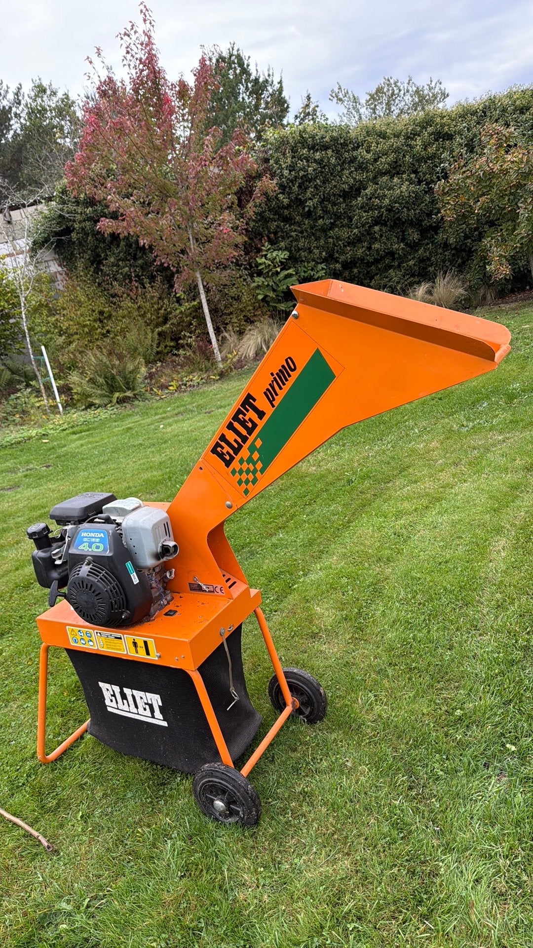 Hakselaar Eliet primo, Ophalen, Gebruikt, Benzine, Met opvangzak
