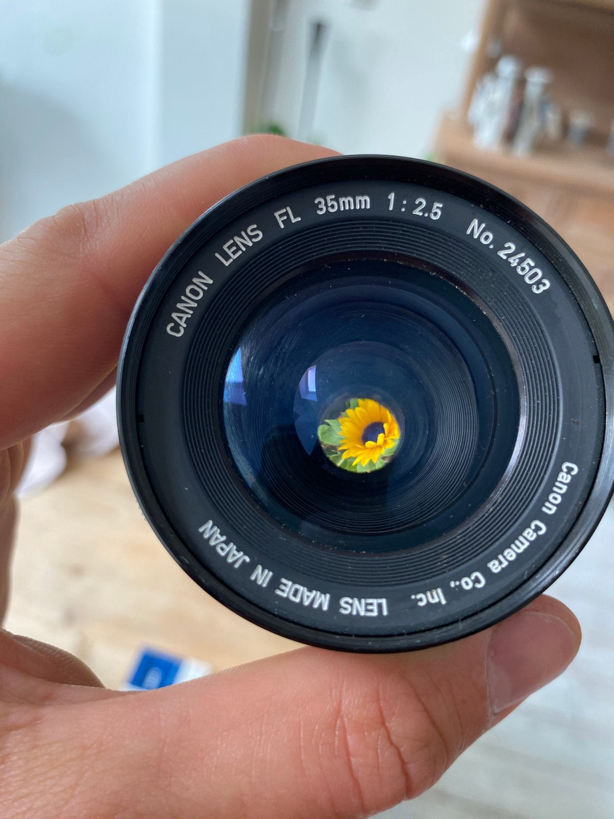Vintage Canon FL 35mm f/2.5 groothoeklens - Japan 1960s., Audio, Tv en Foto, Foto | Lenzen en Objectieven, Zo goed als nieuw, Groothoeklens