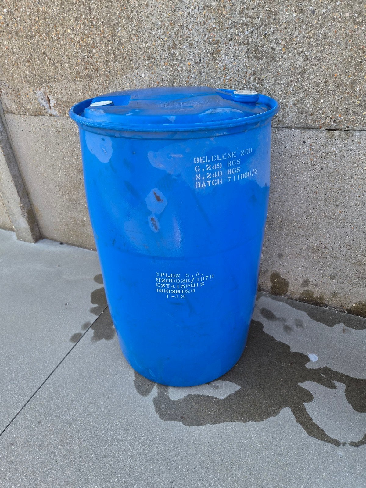 blauw watervat, Ophalen