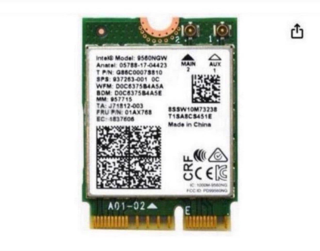 Wi-Fi Intel NGFF Key E sans fil double bande à 1,73 Gbit/s, Informatique & Logiciels, Enlèvement ou Envoi, Neuf, Interne