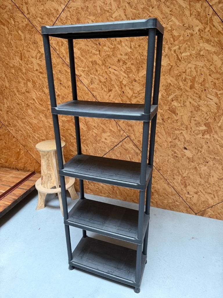 Stevig kunststof opbergrek | 175 x 60 cm | 10 stuks, Ophalen, Zo goed als nieuw