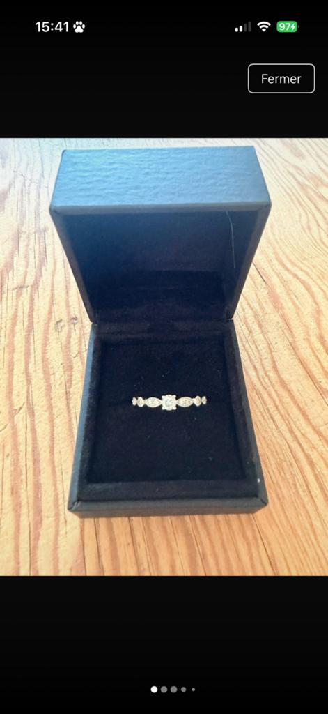 Bague or 375, Enlèvement ou Envoi, Comme neuf, Or, Or