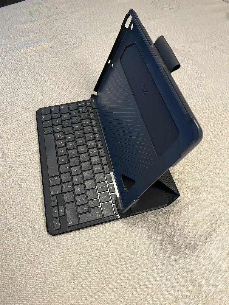 Logitech Slim Folio toetsenbord voor Apple iPad, Computers en Software, Opvouwbaar, Gebruikt, Logi, Azerty