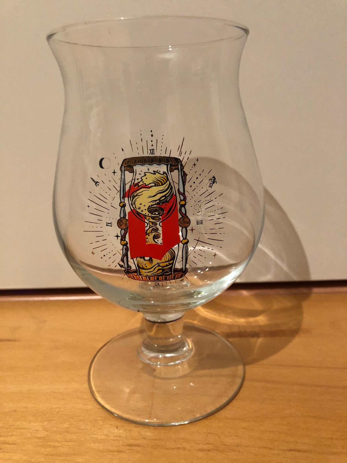 Duvel glas Zandloper, Ophalen of Verzenden, Nieuw, Bierglas