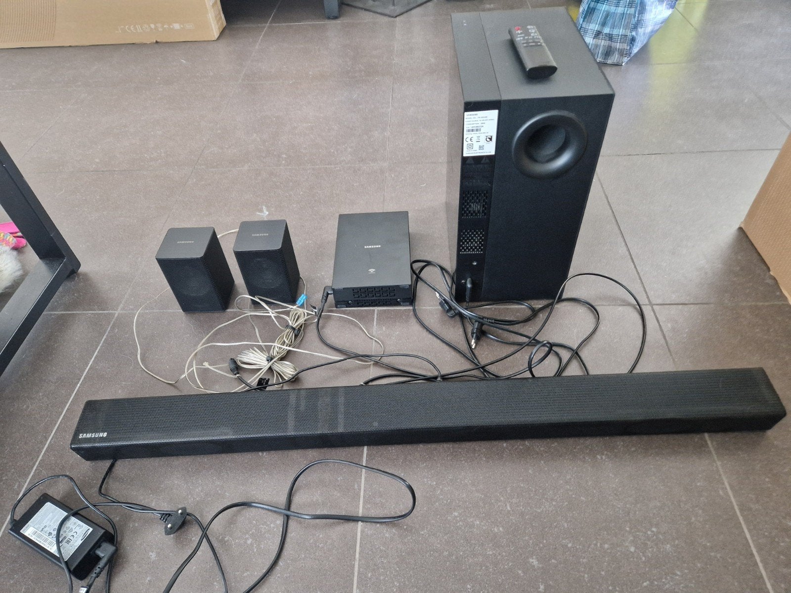 Samsung HW-K470 home cinéma surroundset, Audio, Tv en Foto, Ophalen, Met externe subwoofer, Zo goed als nieuw