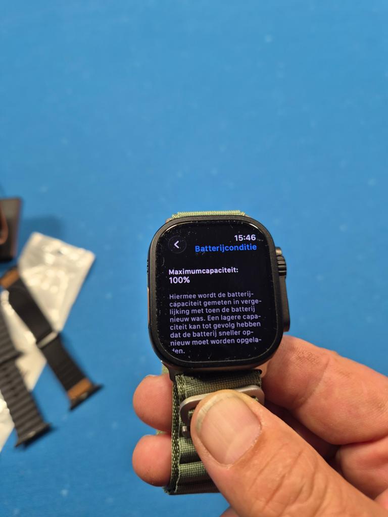 Apple watch ultra3, Zwart, IOS, Ophalen of Verzenden, Zo goed als nieuw