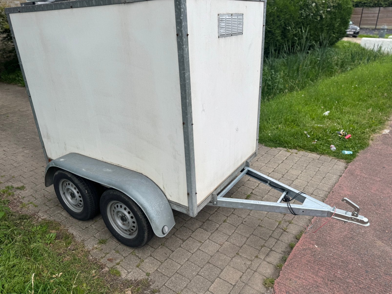 Dubbelas aanhangwagen 750kg, Auto diversen, Aanhangers en Bagagewagens, Ophalen, Zo goed als nieuw