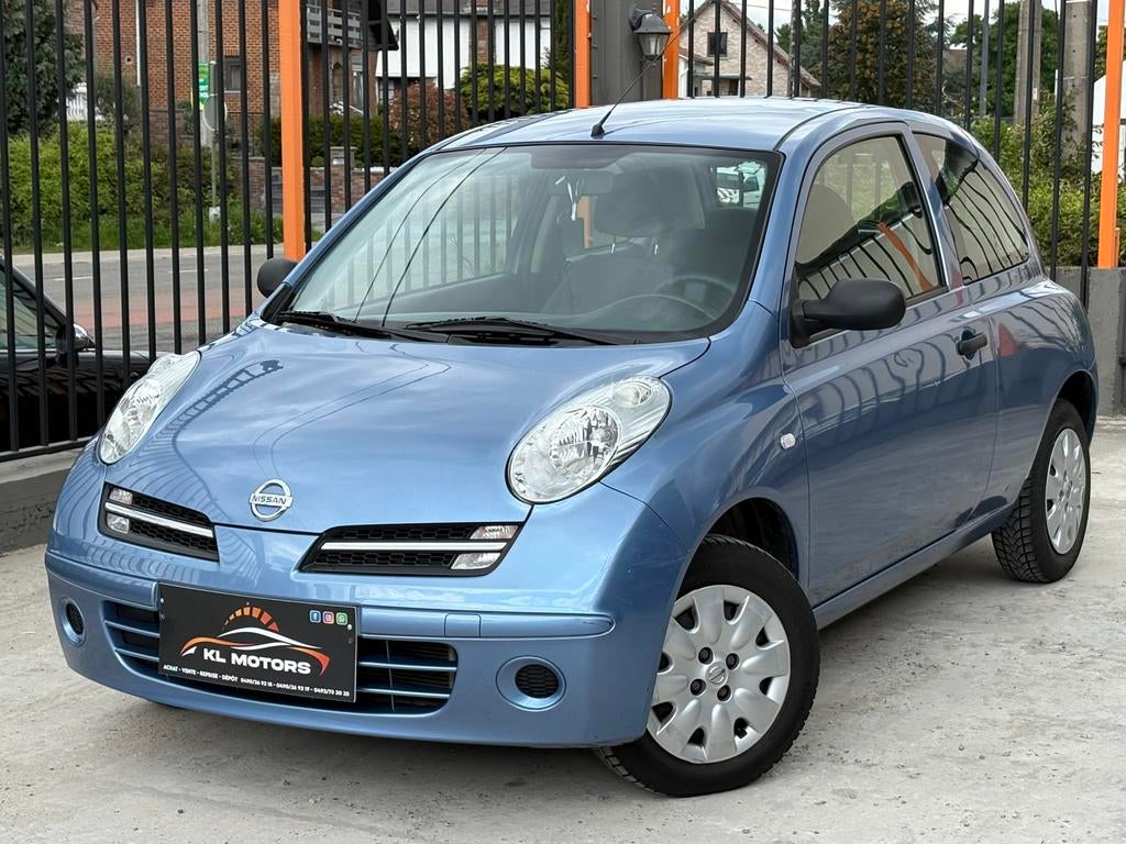 NISSAN MICRA 1.2i ESSENCE 31 000KM CARPASS 2007 AIRCO, Achat, Entreprise, Boîte manuelle, Noir