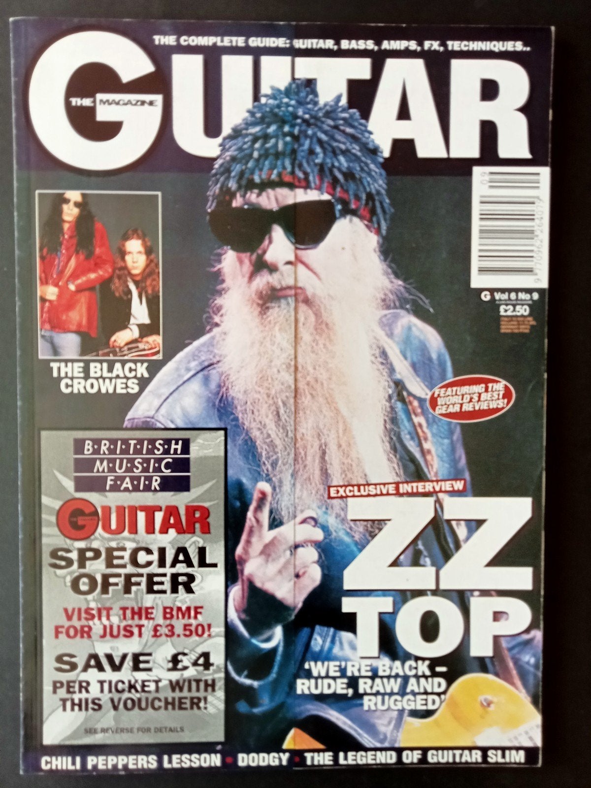 ZZ Top, Brits gitaartijdschrift 1996, Ophalen of Verzenden