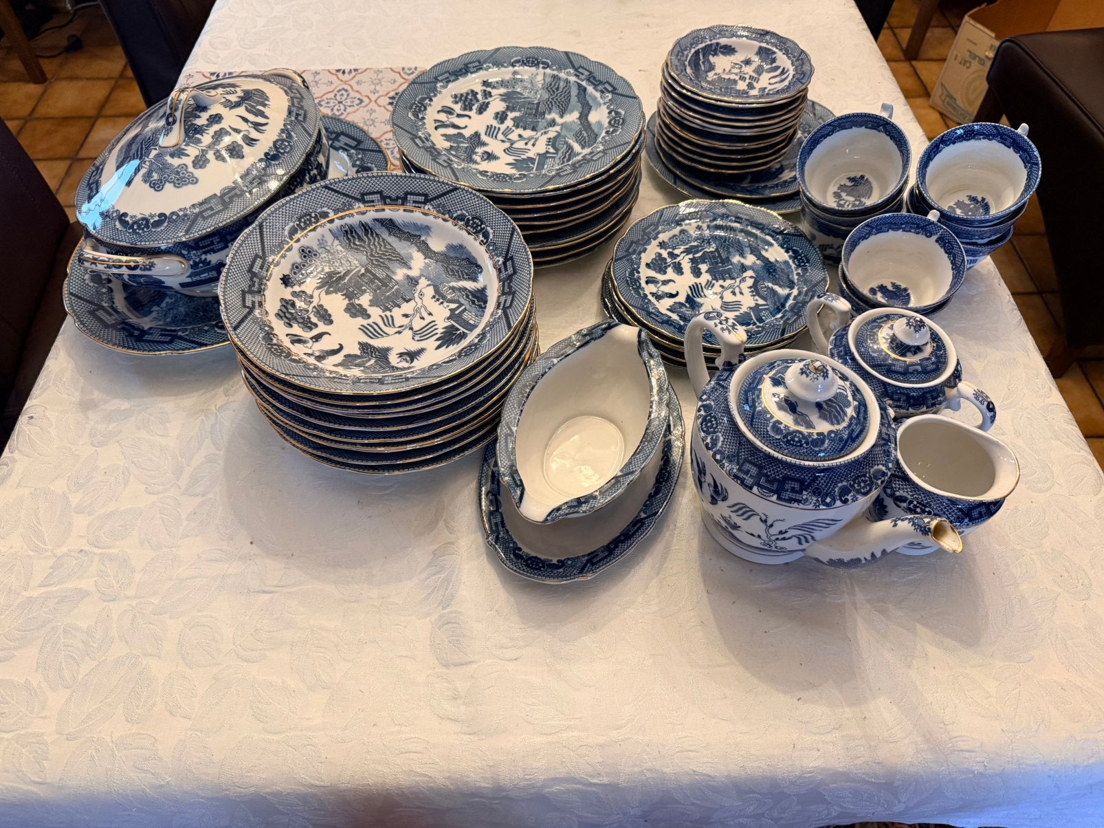 Chinees servies, Ophalen
