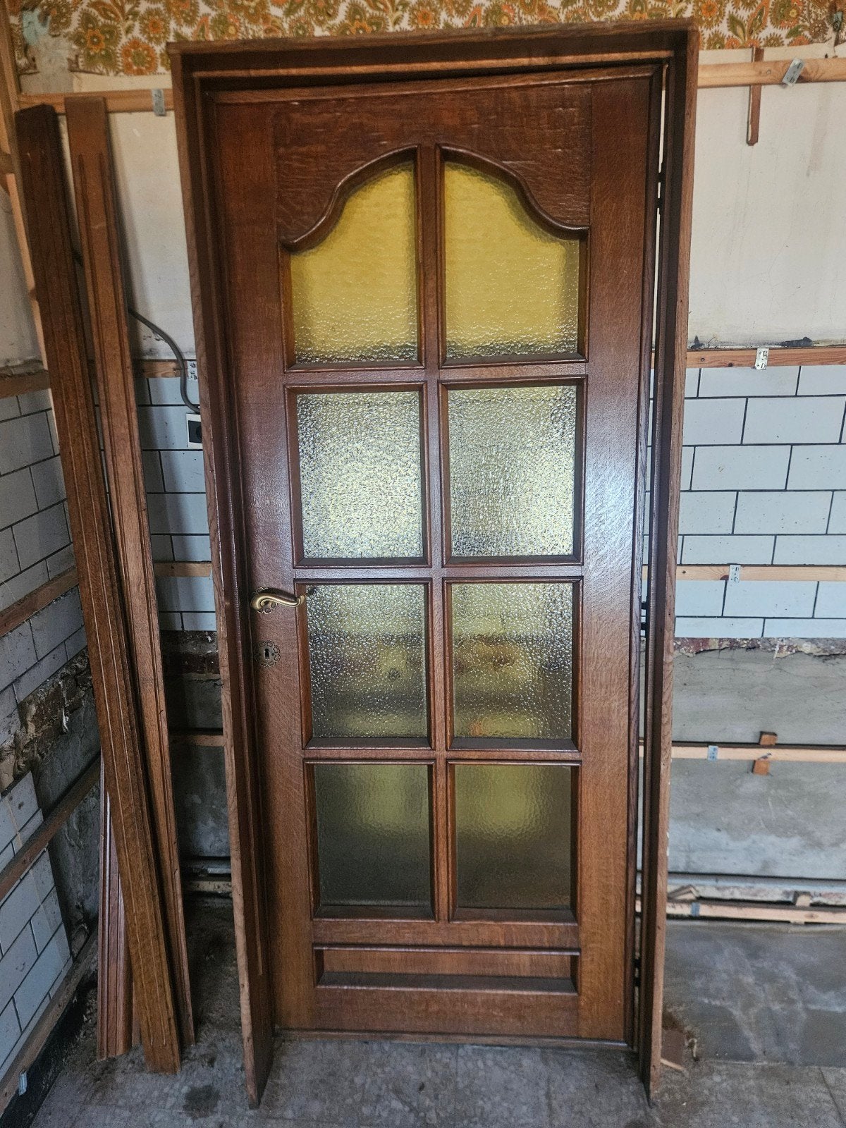 oude eikendeuren(4stuks), Doe-het-zelf en Bouw, Ophalen, Gebruikt, 80 tot 100 cm, Binnendeur