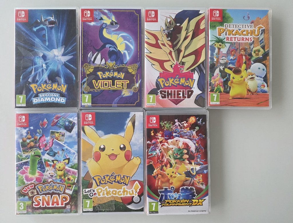 7 Nintendo Switch games Pokemon, Ophalen of Verzenden