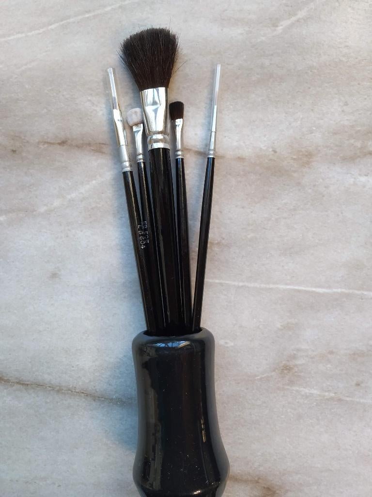 staander met verschillende smink borstels in doosje nieuw, Handtassen en Accessoires, Ophalen of Verzenden, Nieuw