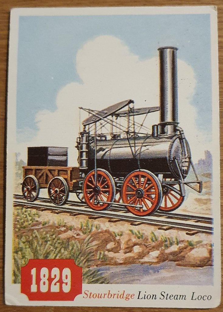 Stourbridge Lion - 79 - 1955 Topps Rails & Sails - Card, Ophalen of Verzenden, Zo goed als nieuw, Plaatje