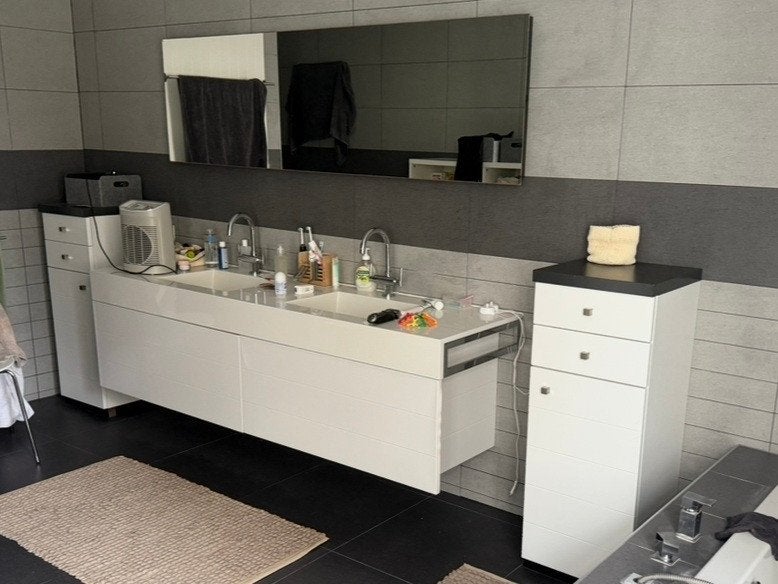 miroir 200X55 salle de bain  avec éclairage, Moins de 25 cm, Moins de 100 cm, 150 à 200 cm, Enlèvement