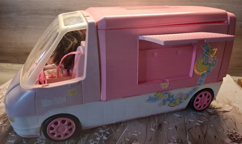 Vintage Barbie Camper van Mattel 1996, Kinderen en Baby's, Ophalen of Verzenden, Gebruikt, Barbie