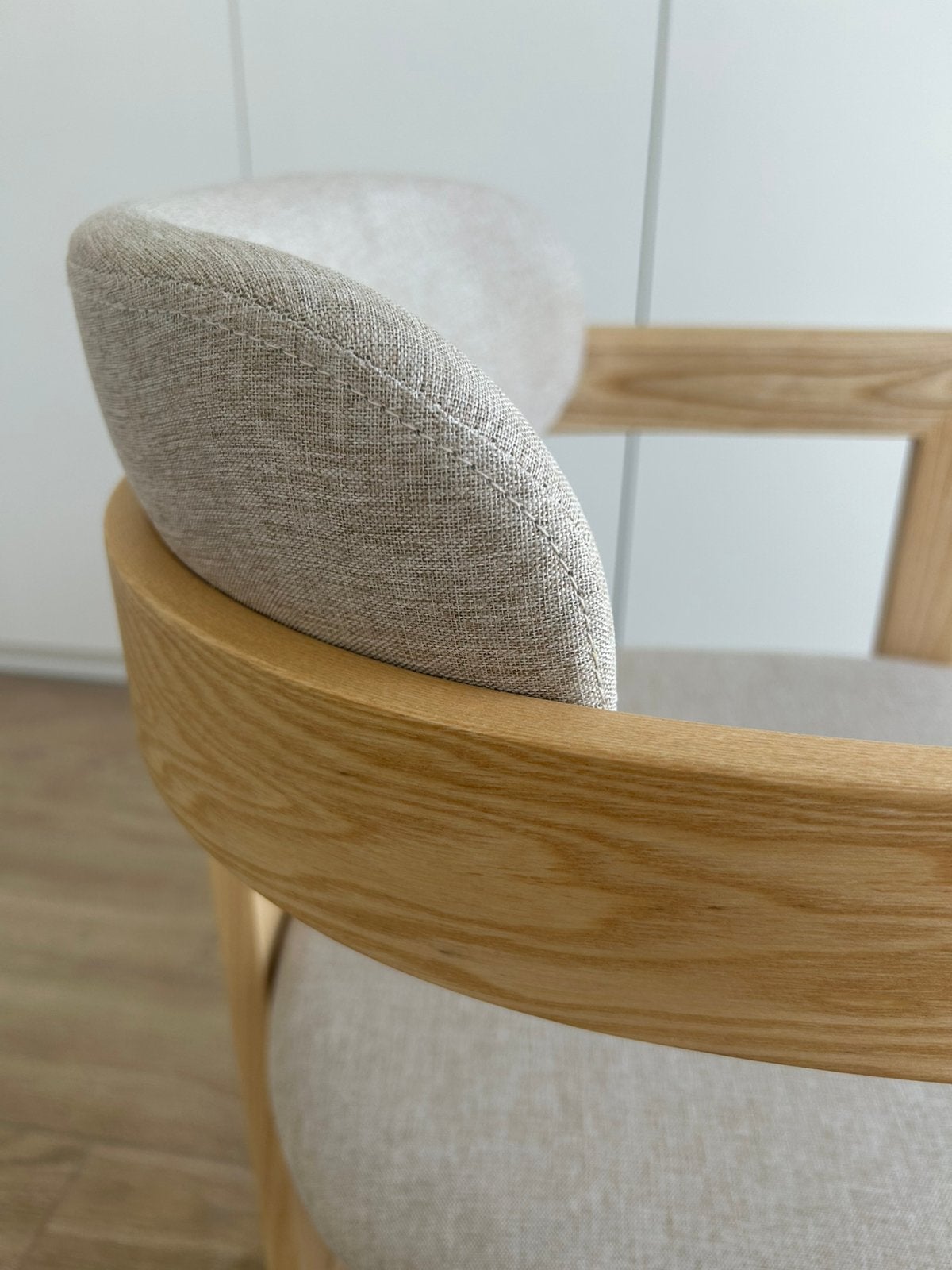 NIEUW ‼️ Design eetkamerstoelen – Hout & Beige, Ophalen, Japandi, Overige kleuren, Nieuw