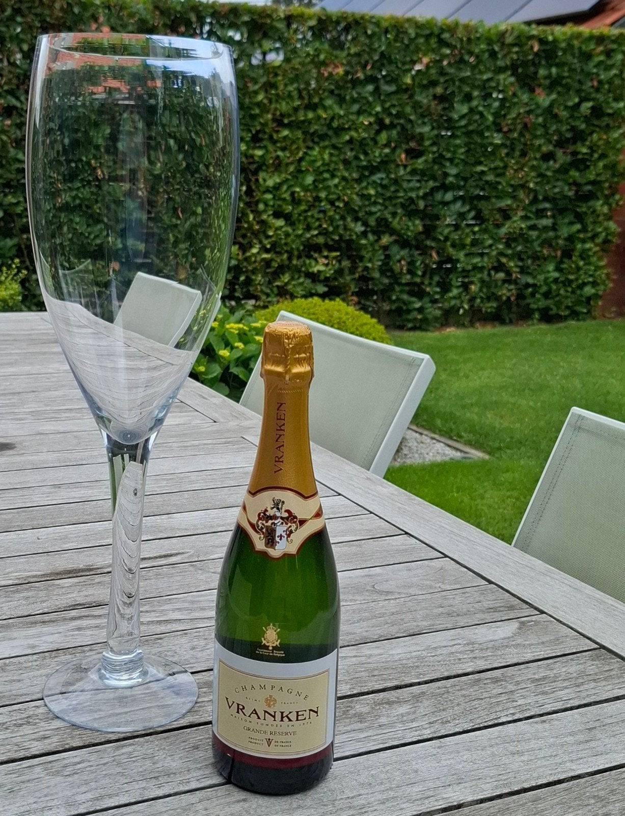 extra groot wijn-of champagneglas, 1/2m hoog, Ophalen, Champagne