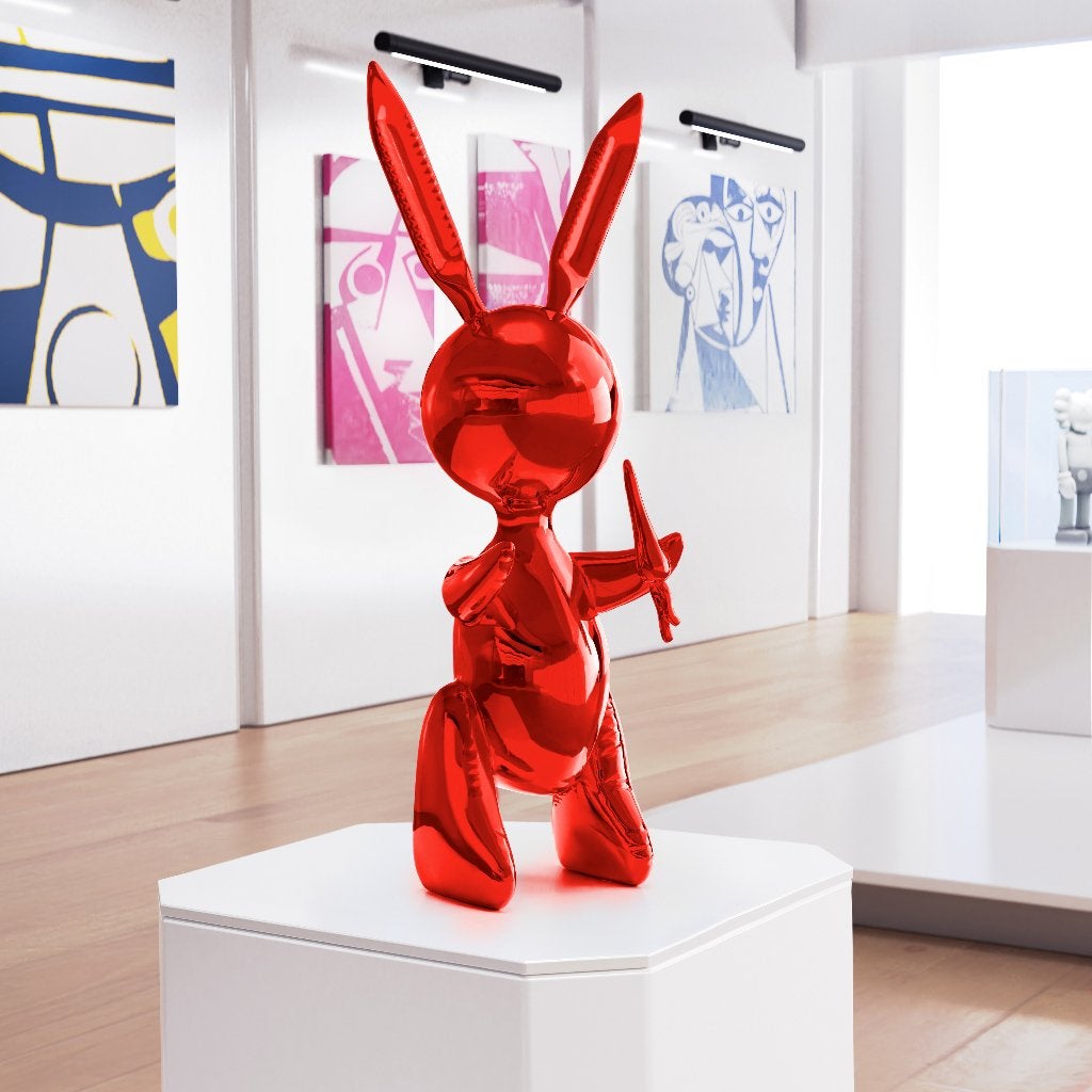 Jeff Koons (After) - Balloon Rabbit XL Red, Antiquités & Art, Art | Objets design, Enlèvement ou Envoi