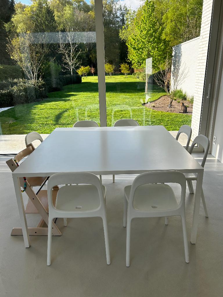 MDF italia eettafel, Ophalen, Kunststof, Gebruikt, Vierkant