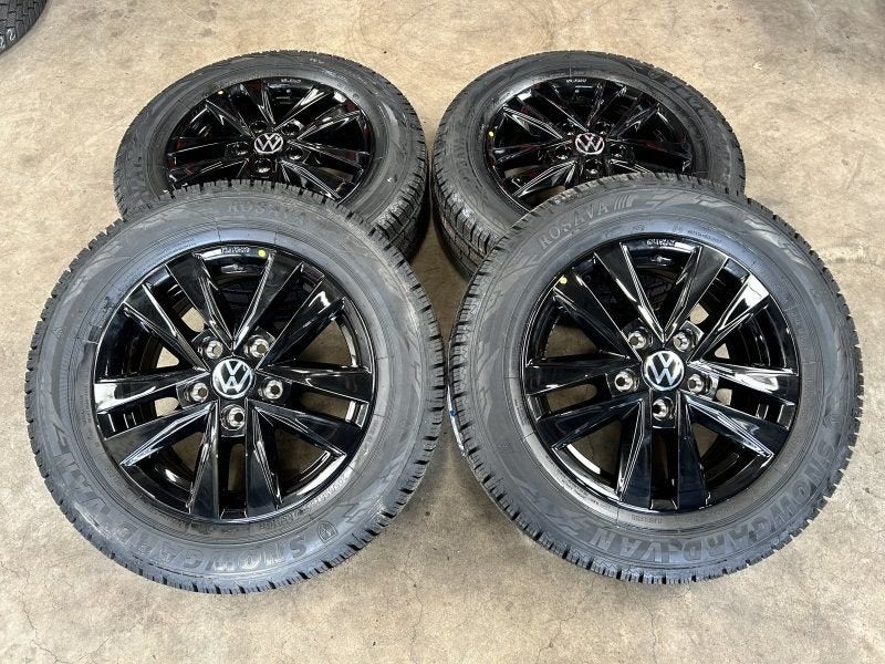16 inch originele Brest velgen + winterbanden Volkswagen Mul, Neuf, Pneus et Jantes, Pneus hiver, 16 pouces