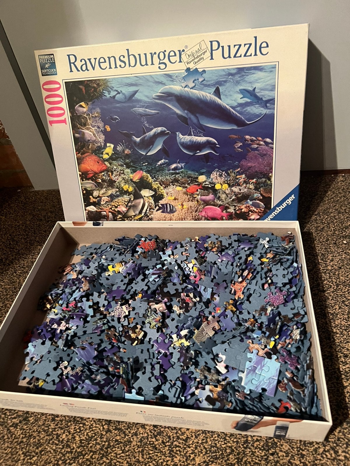 Puzzle marin, Hobby & Loisirs créatifs, Enlèvement ou Envoi, 500 à 1500 pièces, Utilisé, Puzzle