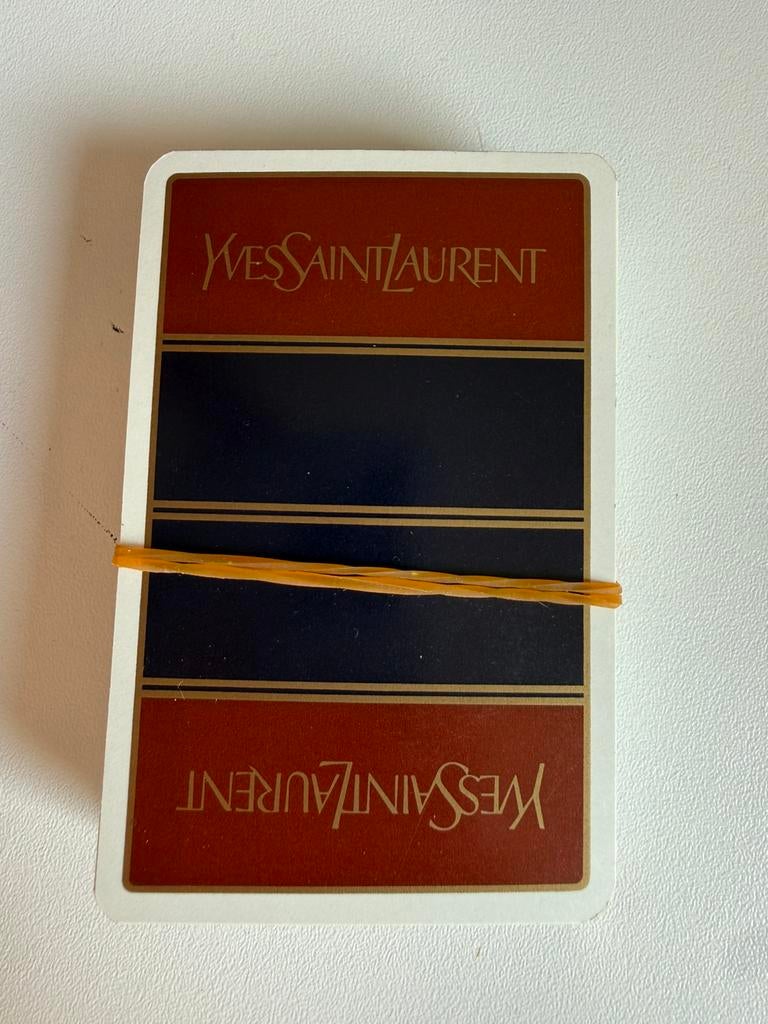 Vintage YSL Speelkaarten - Yves Saint Laurent - Collectible, Verzamelen, Speelkaarten, Jokers en Kwartetten, Zo goed als nieuw