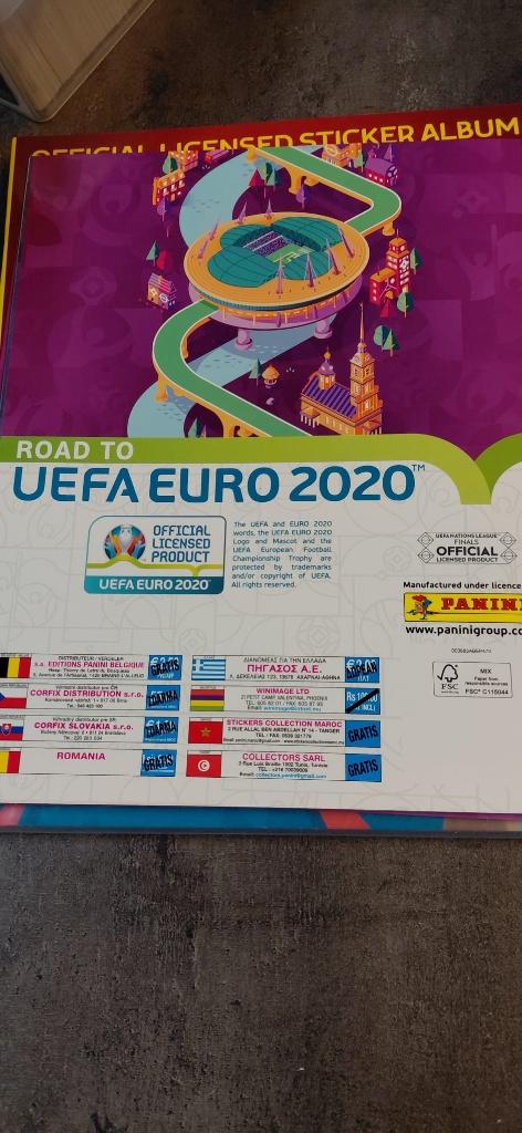 PANINI ROAD TO EURO 2020, Ophalen, Nieuw, Sticker