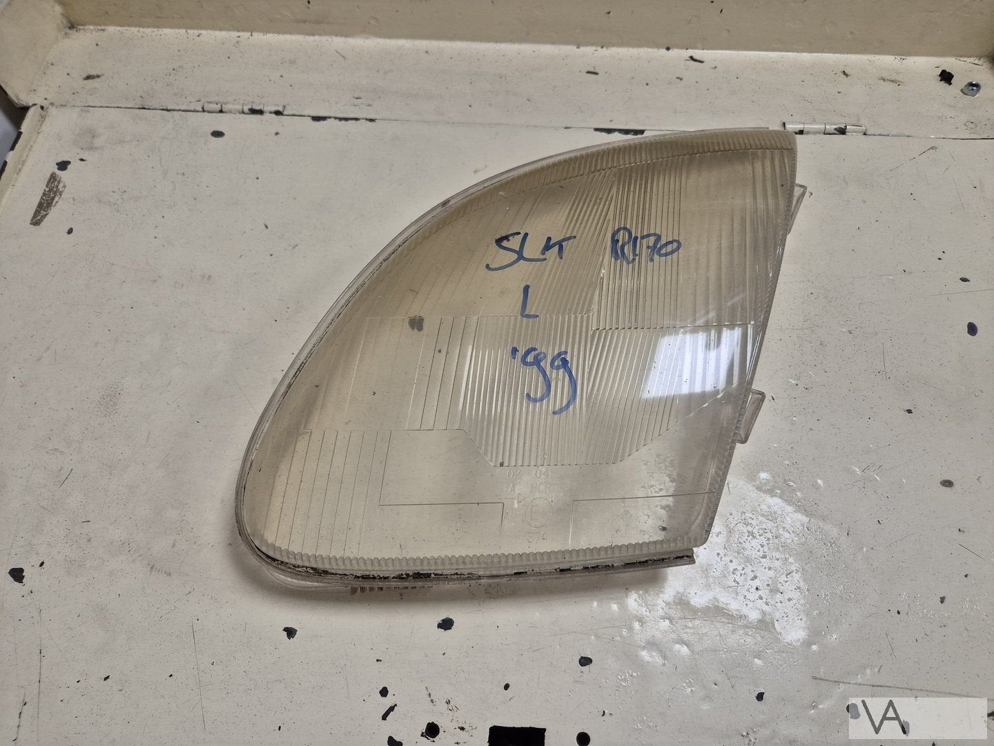 Mercedes SLK R170 1996 - 2003 koplamp glas buitenkant LINKS, Utilisé, -, -, Enlèvement ou Envoi