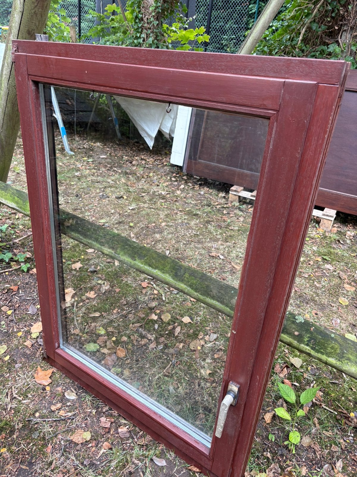 Fenêtre oscillo-battante bois dur 118 x 88 cm, Bricolage & Construction, Vitres, Châssis & Fenêtres, Enlèvement