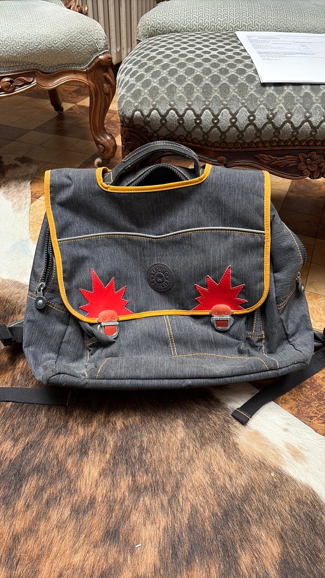 Kipling boekentas, Ophalen, Gebruikt, Blauw