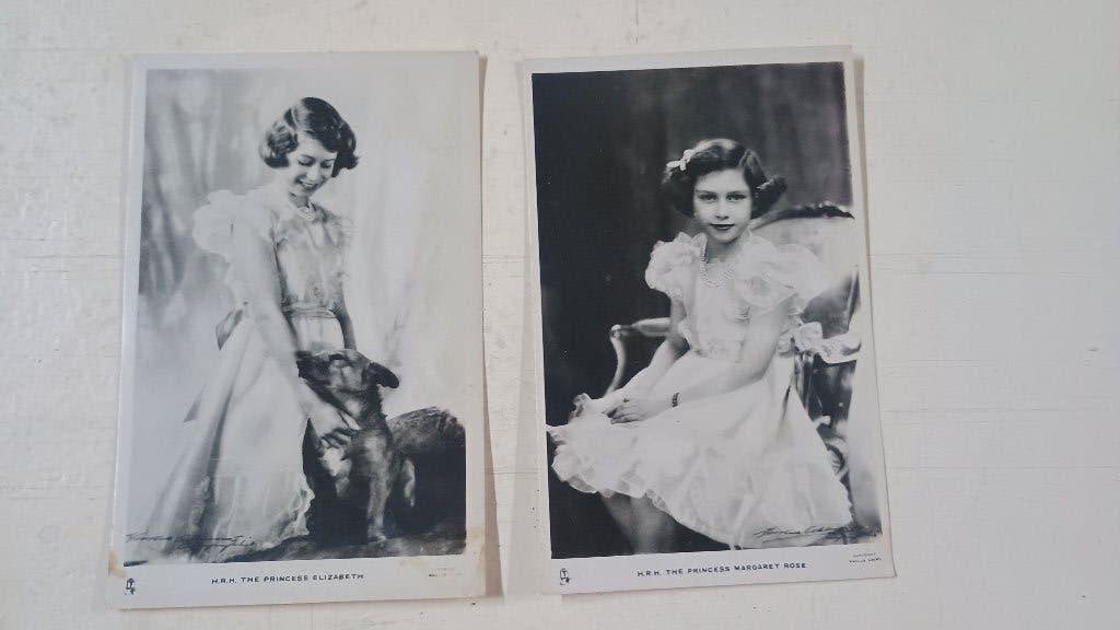 Cartes postales de 1939 Princesse Elizabeth et Margaret, Ophalen, 1920 tot 1940, Sterren en Beroemdheden