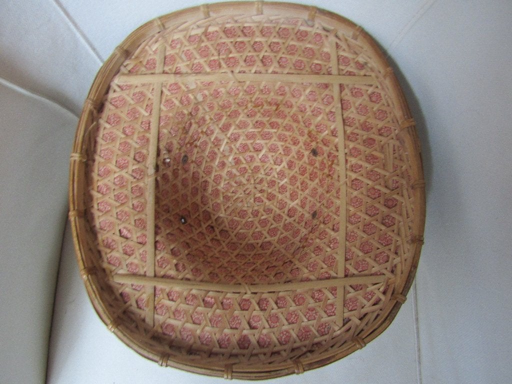 Oude Aziatische koloniale hoed (Vietnam), Bruin, Overige typen, Handgemaakt, Ophalen of Verzenden