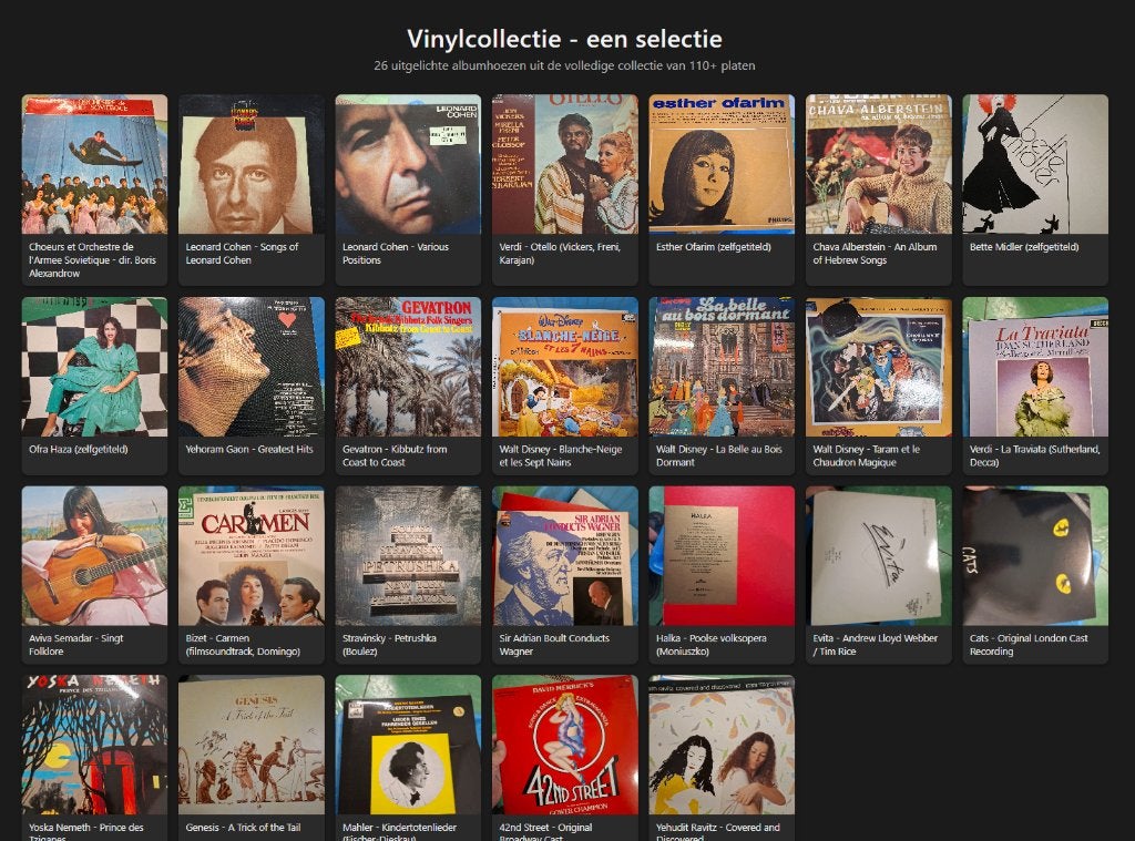 collectie vinyl LP's (110+) - Israëlisch, Frans, klassiek,, Enlèvement, Comme neuf, LP