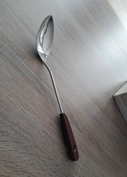 Vintage serveerlepel - sap - inox - made in italy, Antiek en Kunst, Ophalen of Verzenden
