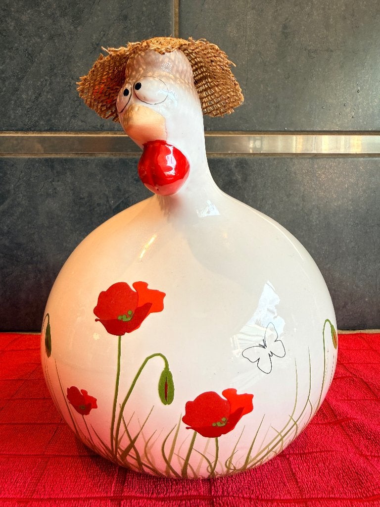 Grote Poppy Spaarpot Legkip - J-Line, Ophalen of Verzenden, Zo goed als nieuw, Dier