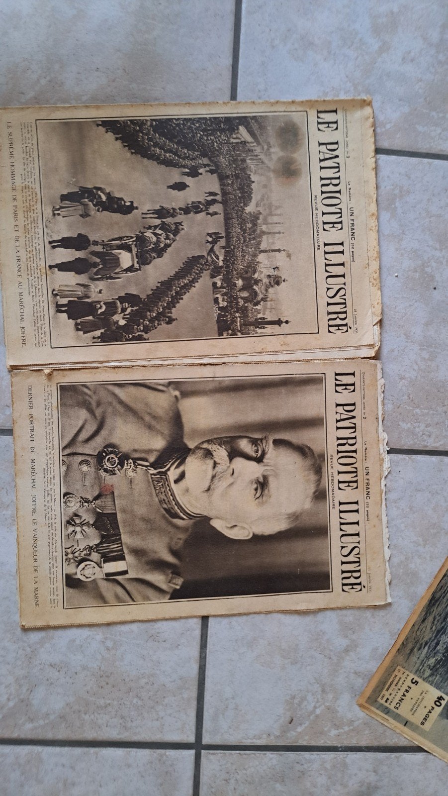 Important lot de 207 revues anciennes « Le Patriote Illustré, Enlèvement