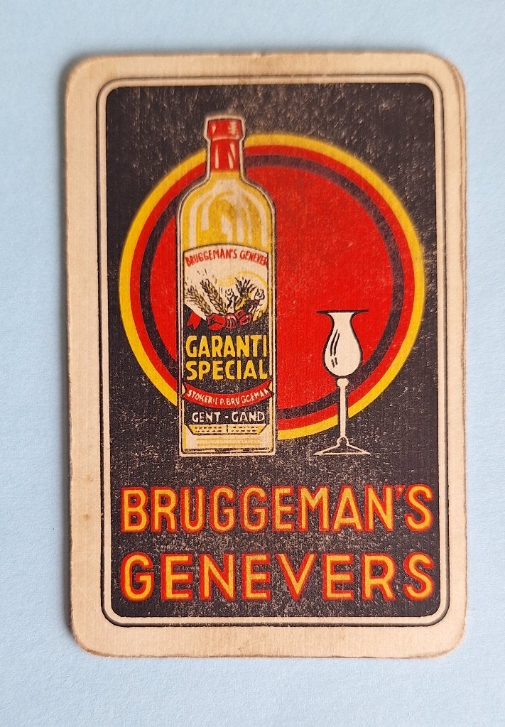 Speelkaart Bruggeman genevers 2_Gent_zwart rood_294, Ophalen of Verzenden, Gebruikt, Joker(s)