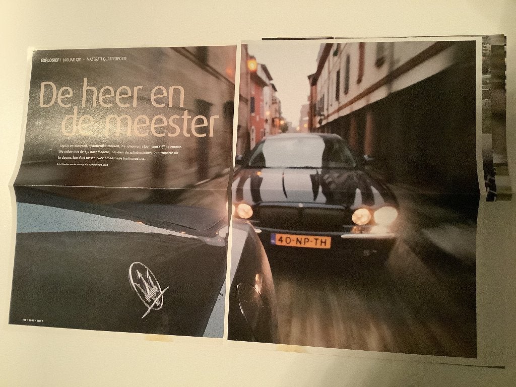 Artikel Jaguar XJR & Maserati Quattroporte, Ophalen of Verzenden, Zo goed als nieuw, Overige merken