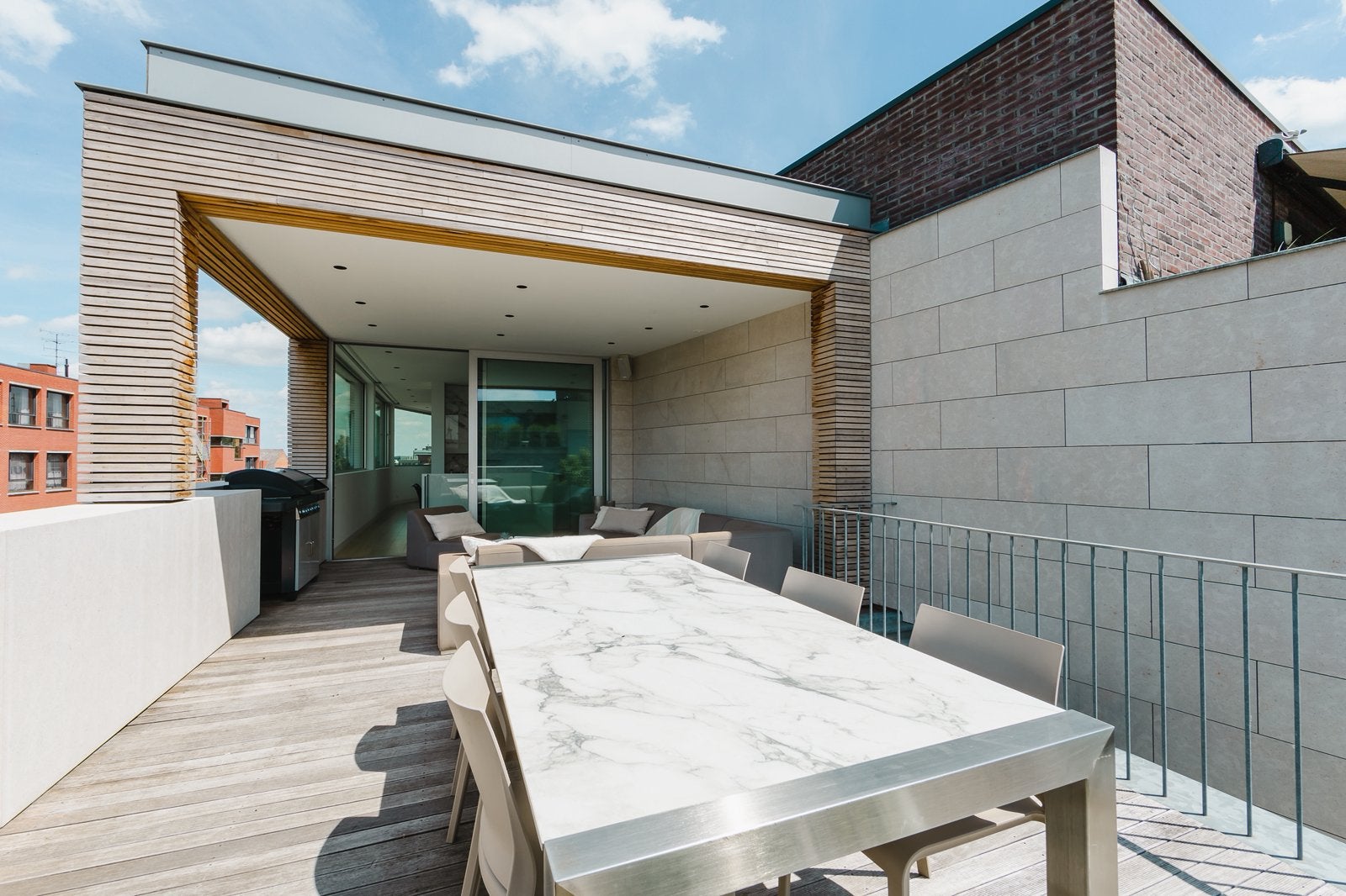 Tafel met keramisch blad, Tuin en Terras, Ophalen, Zo goed als nieuw