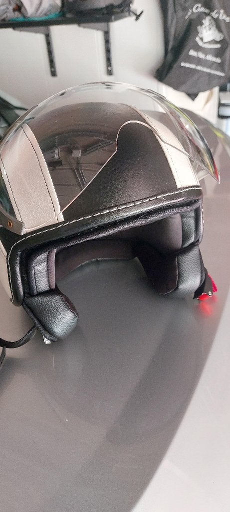 Motorhelm, Motoren, Heren, Jethelm, S, Tweedehands