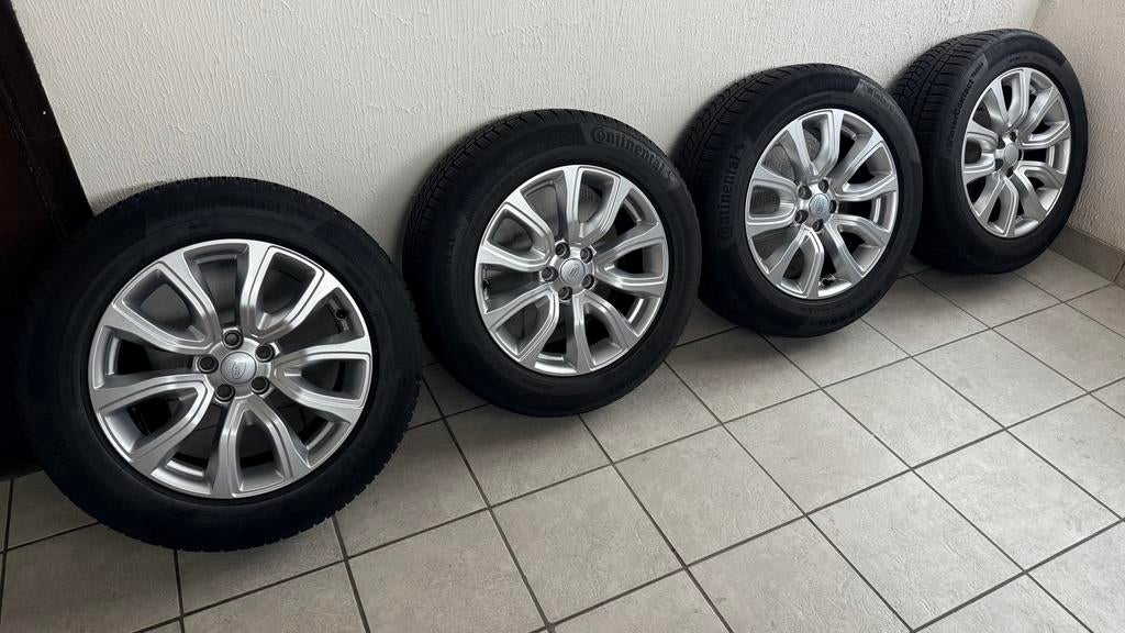 18” originele Range Rover Evoque velgen + winterbanden, Auto-onderdelen, Banden en Velgen, Ophalen, Winterbanden, Velg(en)